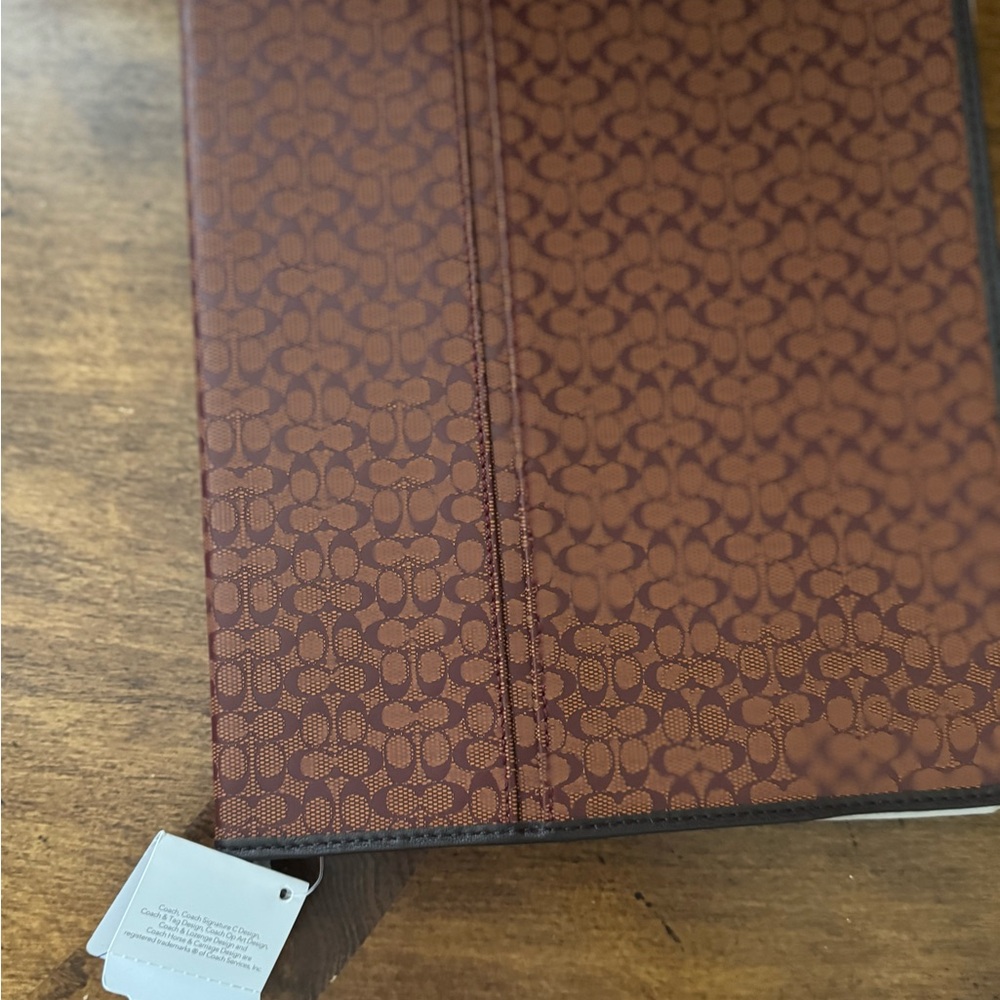 COACH Elegant Brown IPad Case with Signature C Pattern NWT MSRP $168
